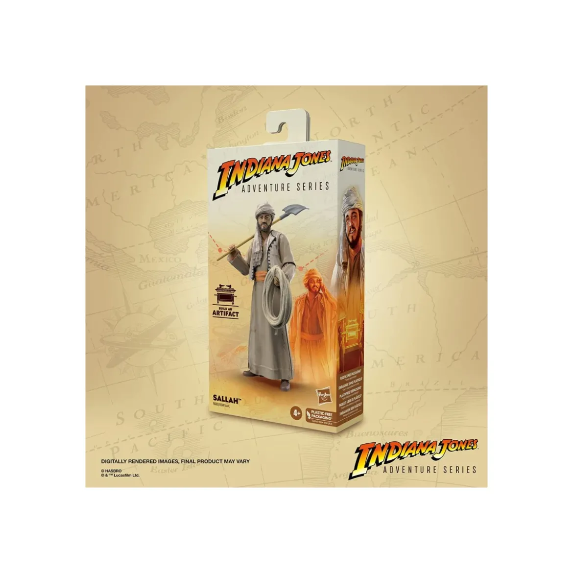 Hasbro - Sallah - Indiana Jones Adventure Series: Les Aventuriers de l'arche perdue 1/12