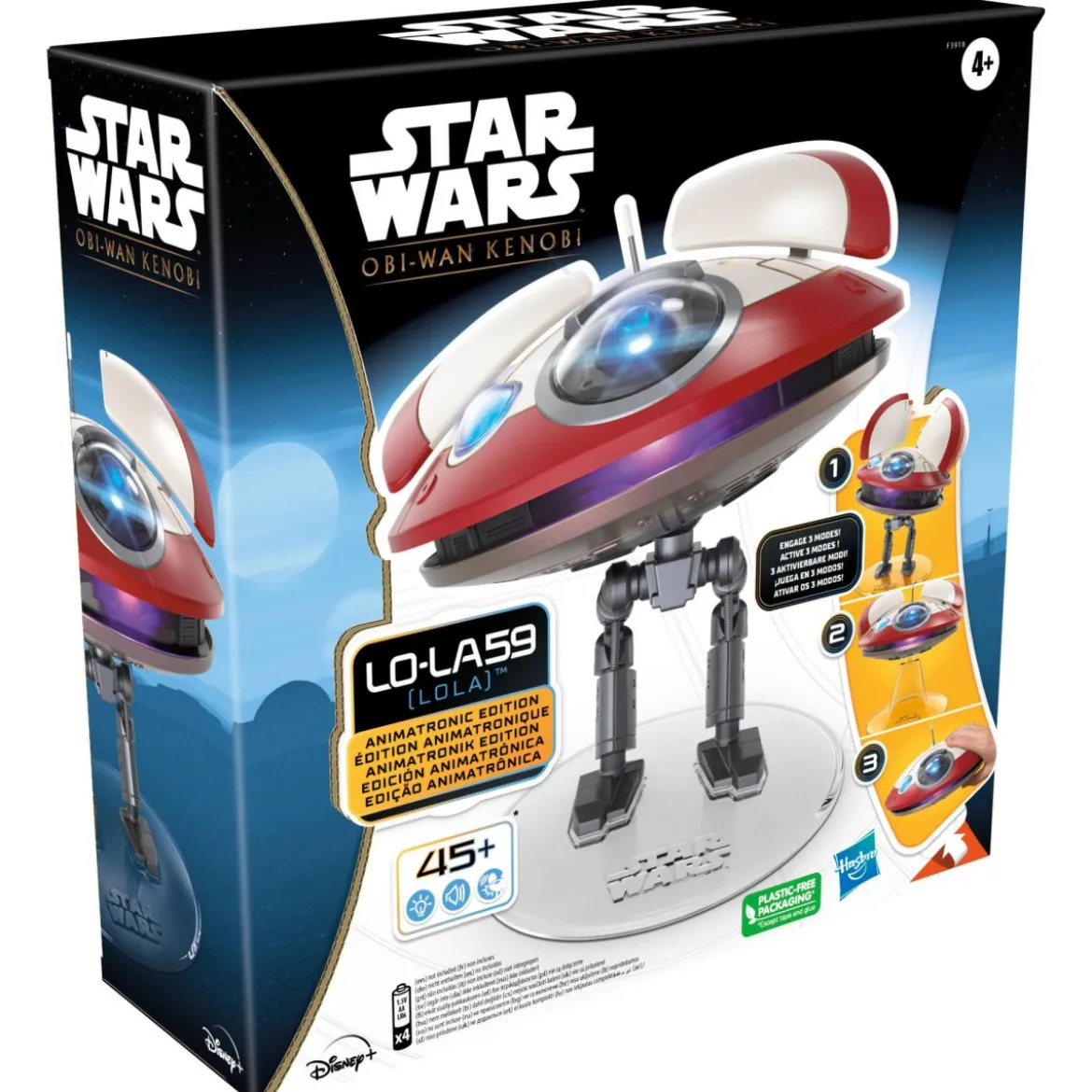Hasbro Star Wars LO-LA59 (Lola) Animatronic Edition 15 cm Obi-Wan Kenobi figurine électronique