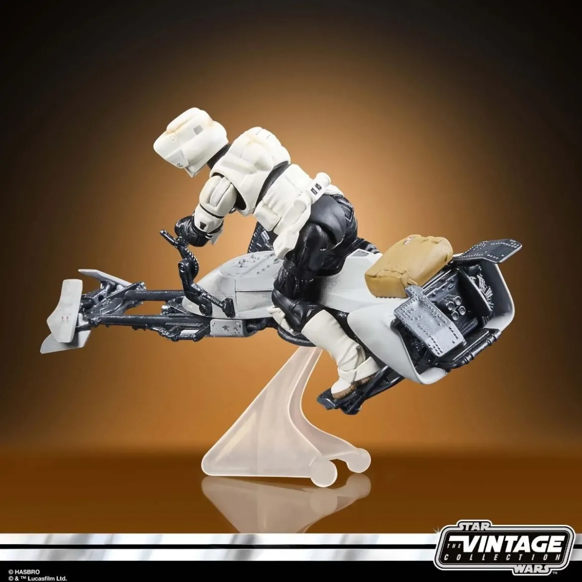Hasbro - Star Wars The Vintage Collection - Speeder Bike, Scout Trooper & Grogu - The Mandalorian