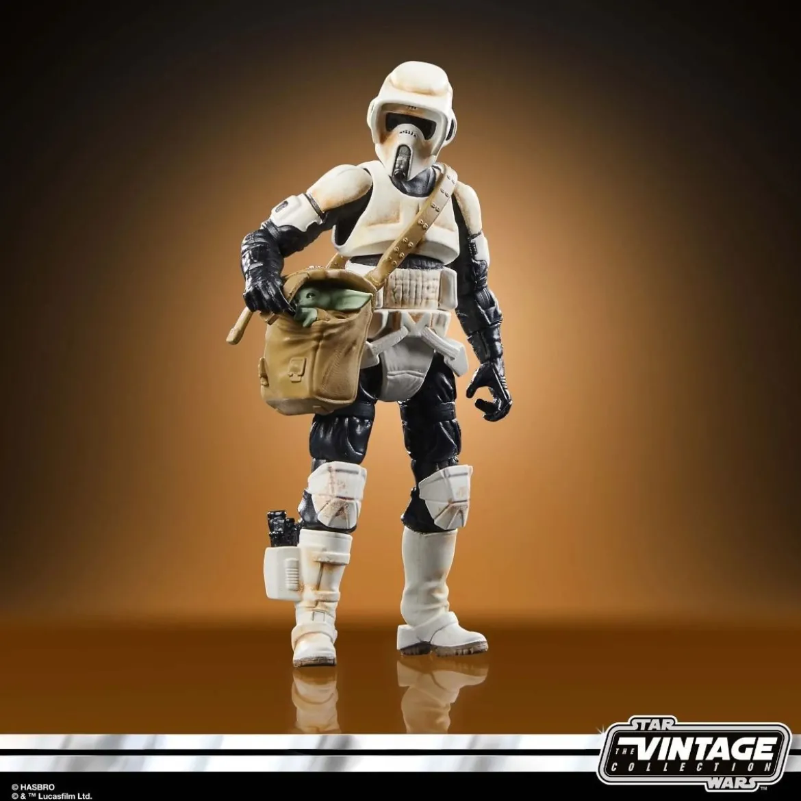 Hasbro - Star Wars The Vintage Collection - Speeder Bike, Scout Trooper & Grogu - The Mandalorian