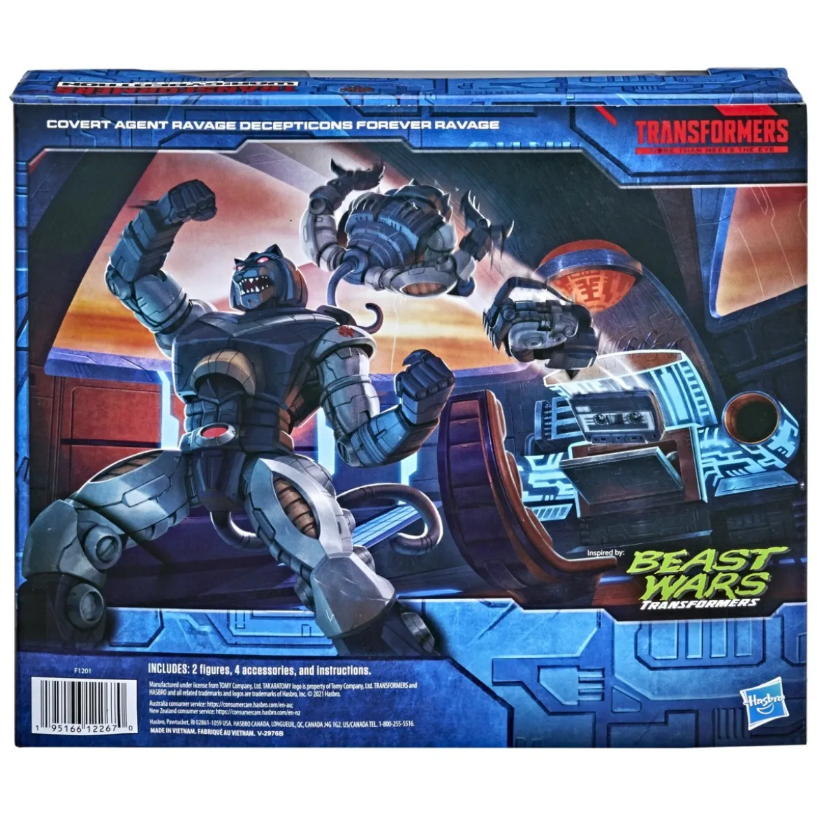 Hasbro - Transformers Generations - Deluxe Covert Agent Ravage and Micromaster Decepticons Forever Ravage - War for Cybertron