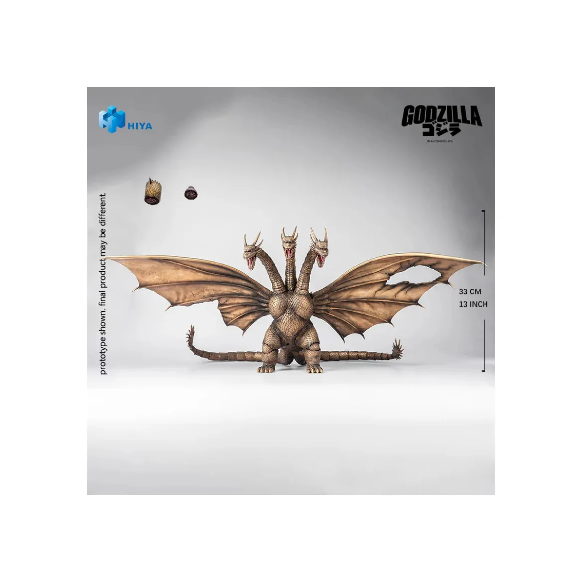 HIYA TOYS - Exquisite Basic Series 1/12 - KING GHIDORAH BATTLE DAMAGED Version - Godzilla vs. King Ghidorah (1991)