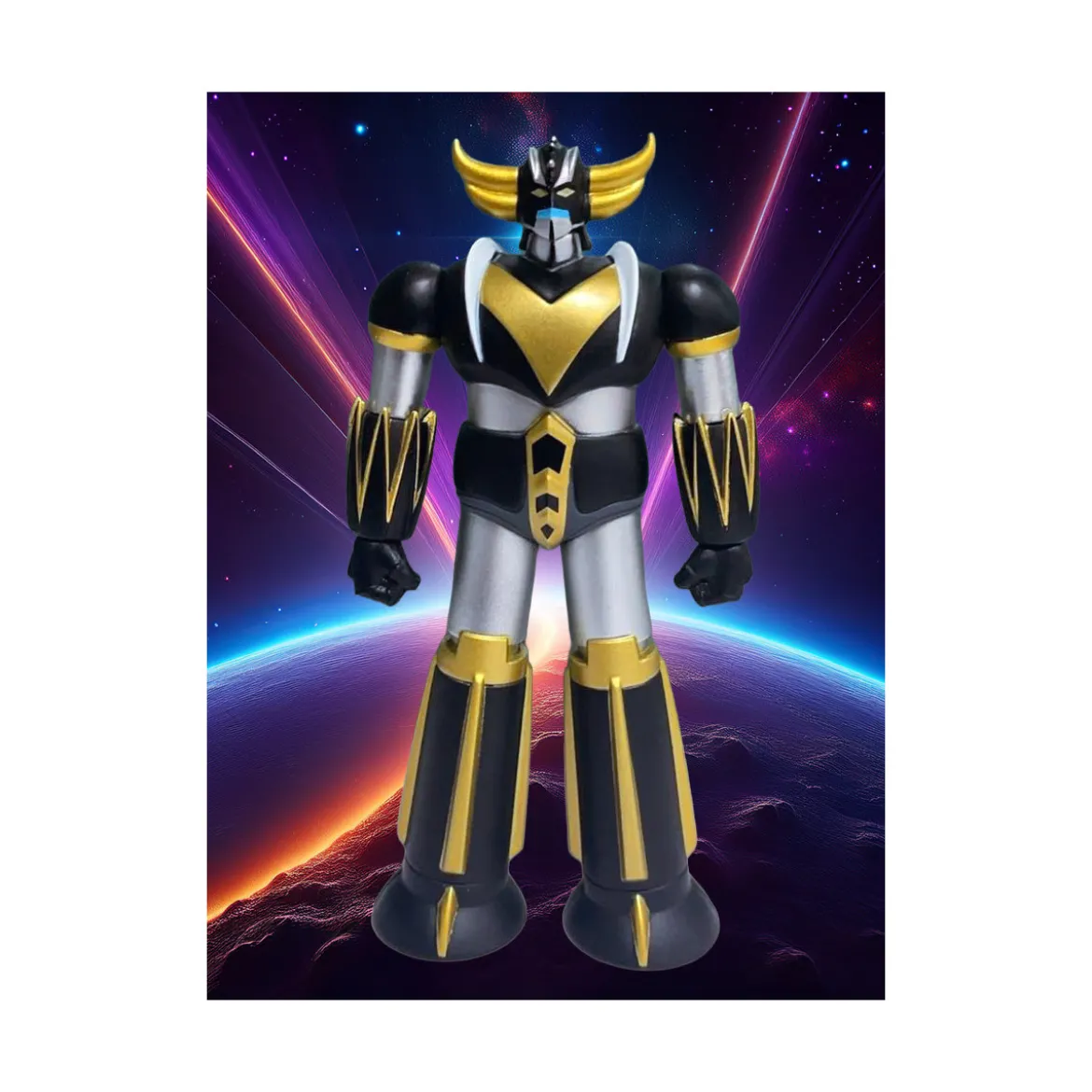 HL Pro - Goldorak Mini Metal Fabbrica Black & Gold Exclusive Figurine-Collector - Ufo Robot Grendizer
