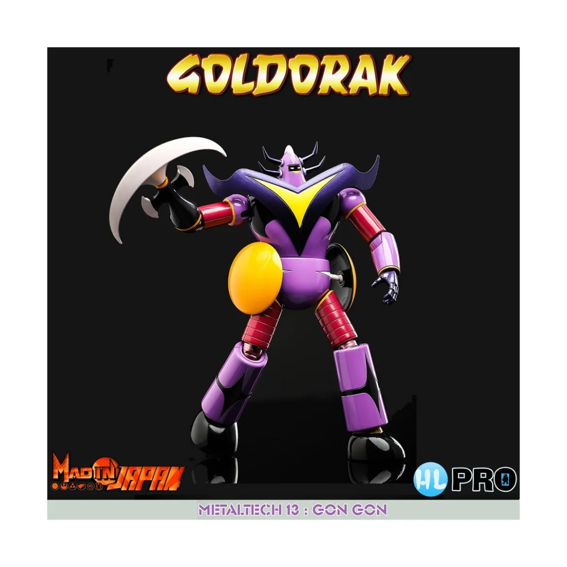 HL PRO - Gon Gon Anime Color - Goldorak - UFO Robot Grendizer - Metaltech 13 Die Cast