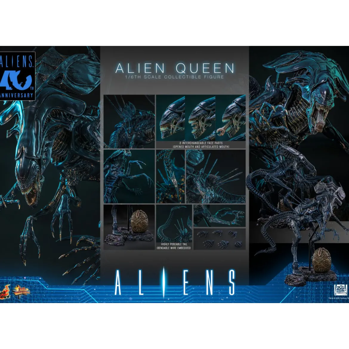 Hot Toys - Aliens 40th Anniversary - ALIEN QUEEN 1/6