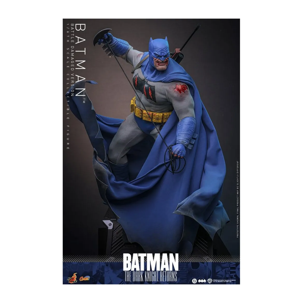 Hot Toys - BATMAN - Batman: The Dark Knight Returns (Battle Damaged Version) Comic Masterpiece 1/6