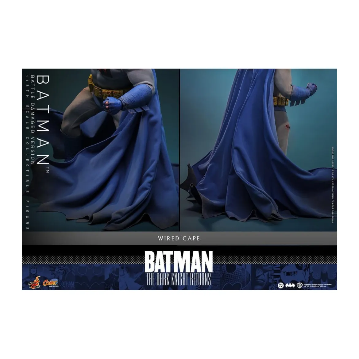 Hot Toys - BATMAN - Batman: The Dark Knight Returns (Battle Damaged Version) Comic Masterpiece 1/6