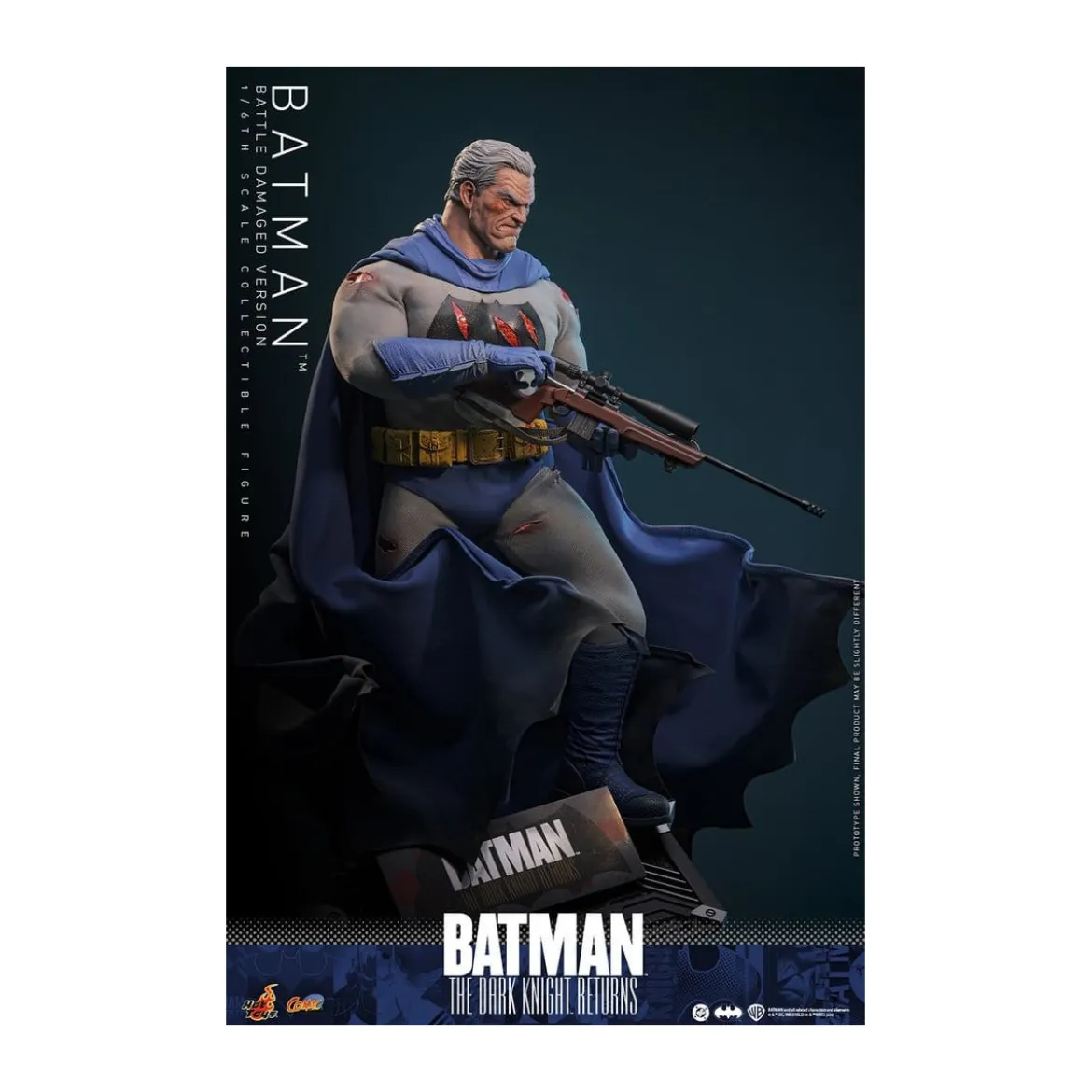 Hot Toys - BATMAN - Batman: The Dark Knight Returns (Battle Damaged Version) Comic Masterpiece 1/6