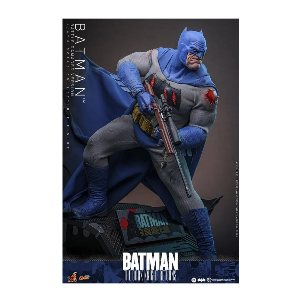 Hot Toys - BATMAN - Batman: The Dark Knight Returns (Battle Damaged Version) Comic Masterpiece 1/6