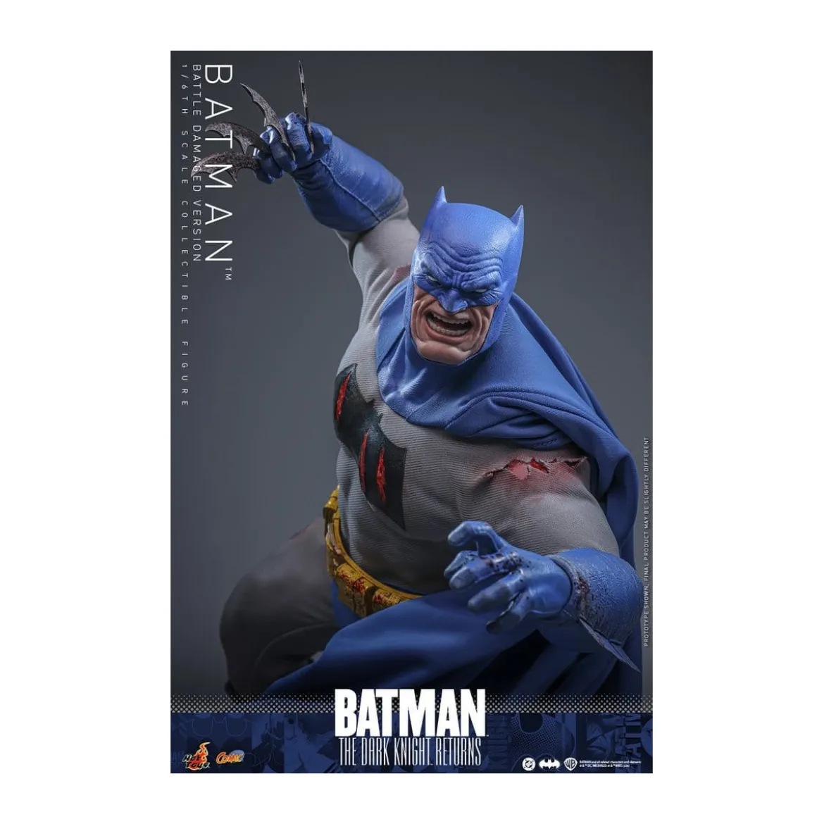Hot Toys - BATMAN - Batman: The Dark Knight Returns (Battle Damaged Version) Comic Masterpiece 1/6