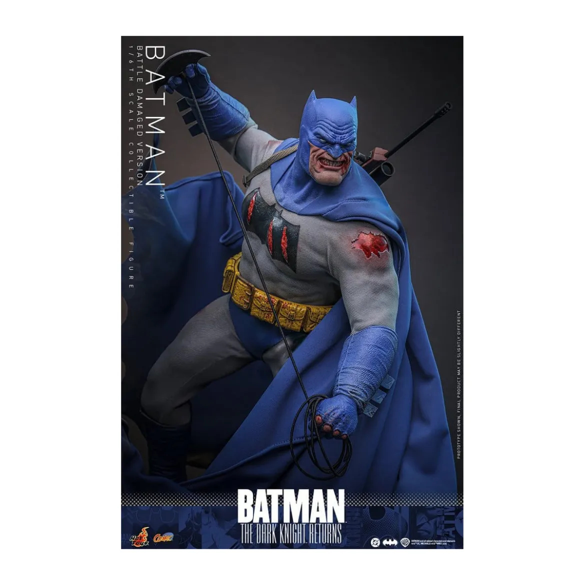 Hot Toys - BATMAN - Batman: The Dark Knight Returns (Battle Damaged Version) Comic Masterpiece 1/6