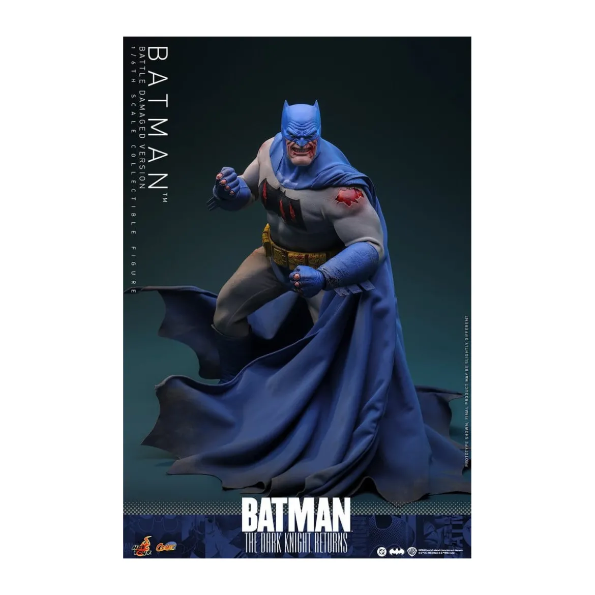 Hot Toys - BATMAN - Batman: The Dark Knight Returns (Battle Damaged Version) Comic Masterpiece 1/6