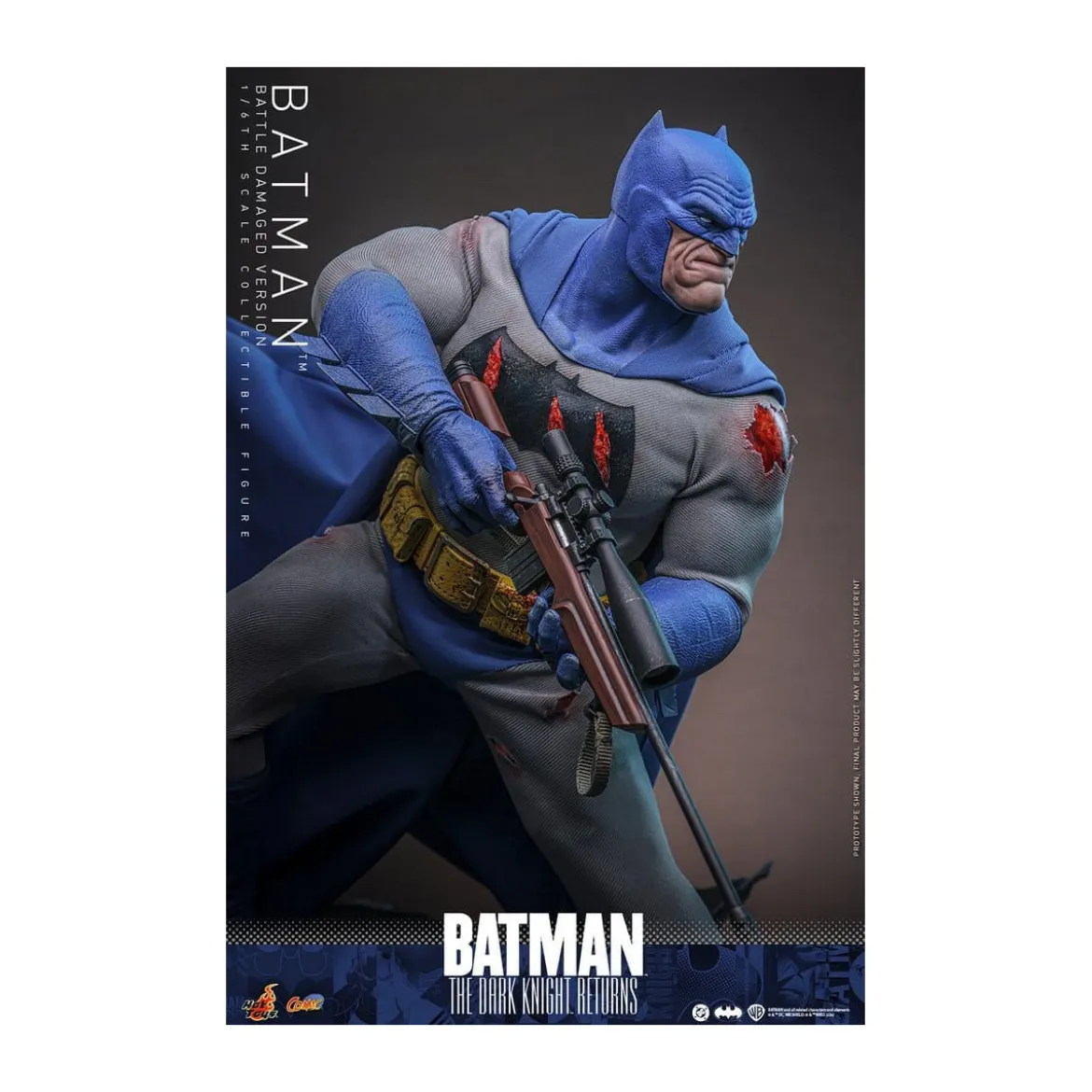 Hot Toys - BATMAN - Batman: The Dark Knight Returns (Battle Damaged Version) Comic Masterpiece 1/6