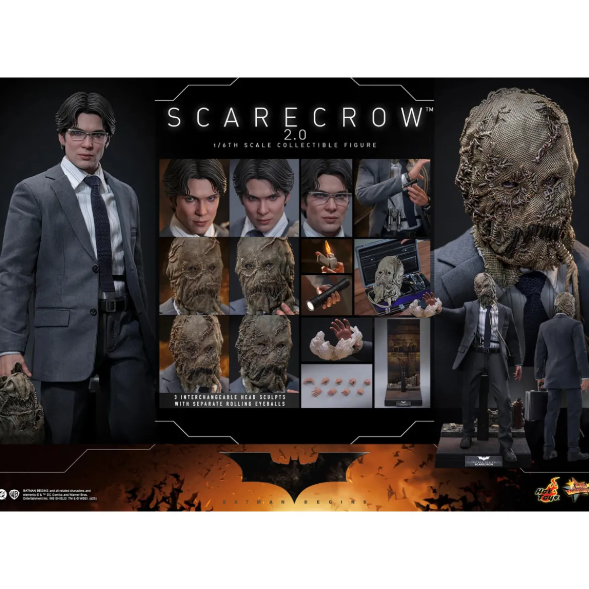 Hot toys Batman Begins - Scarecrow 2.0 MMS 1/6