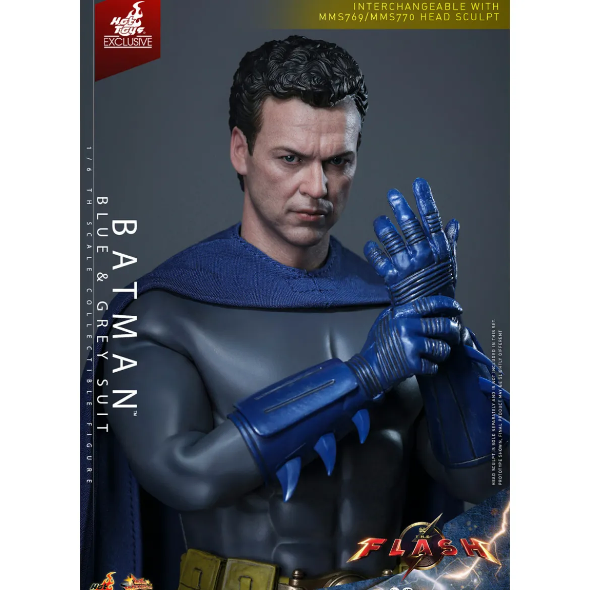 Hot Toys - Batman (Blue & grey Suit) Movie Masterpiece 1/6 The Flash - Hot Toys Exclusive