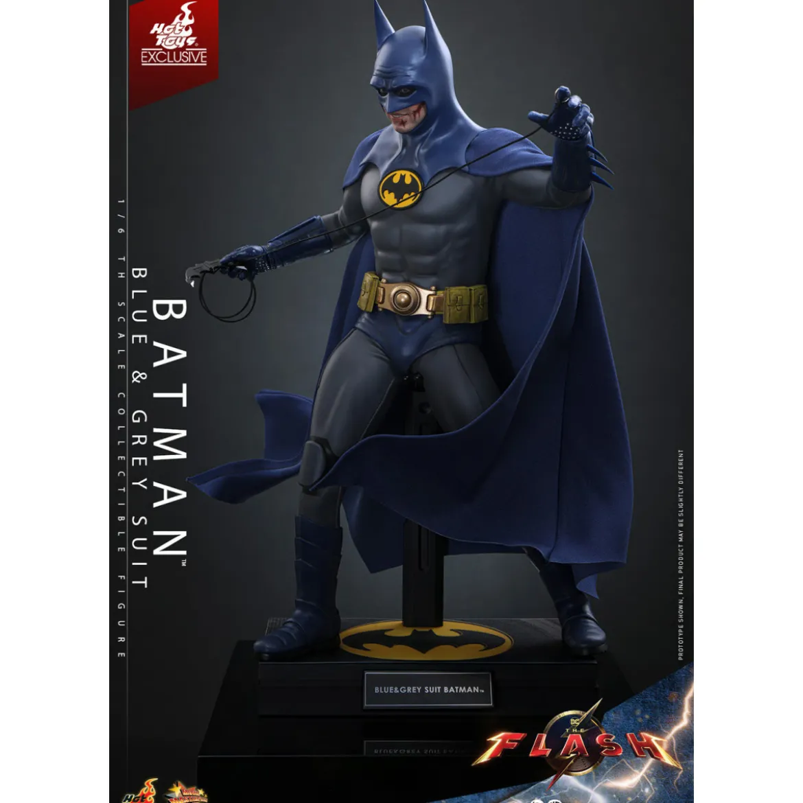 Hot Toys - Batman (Blue & grey Suit) Movie Masterpiece 1/6 The Flash - Hot Toys Exclusive