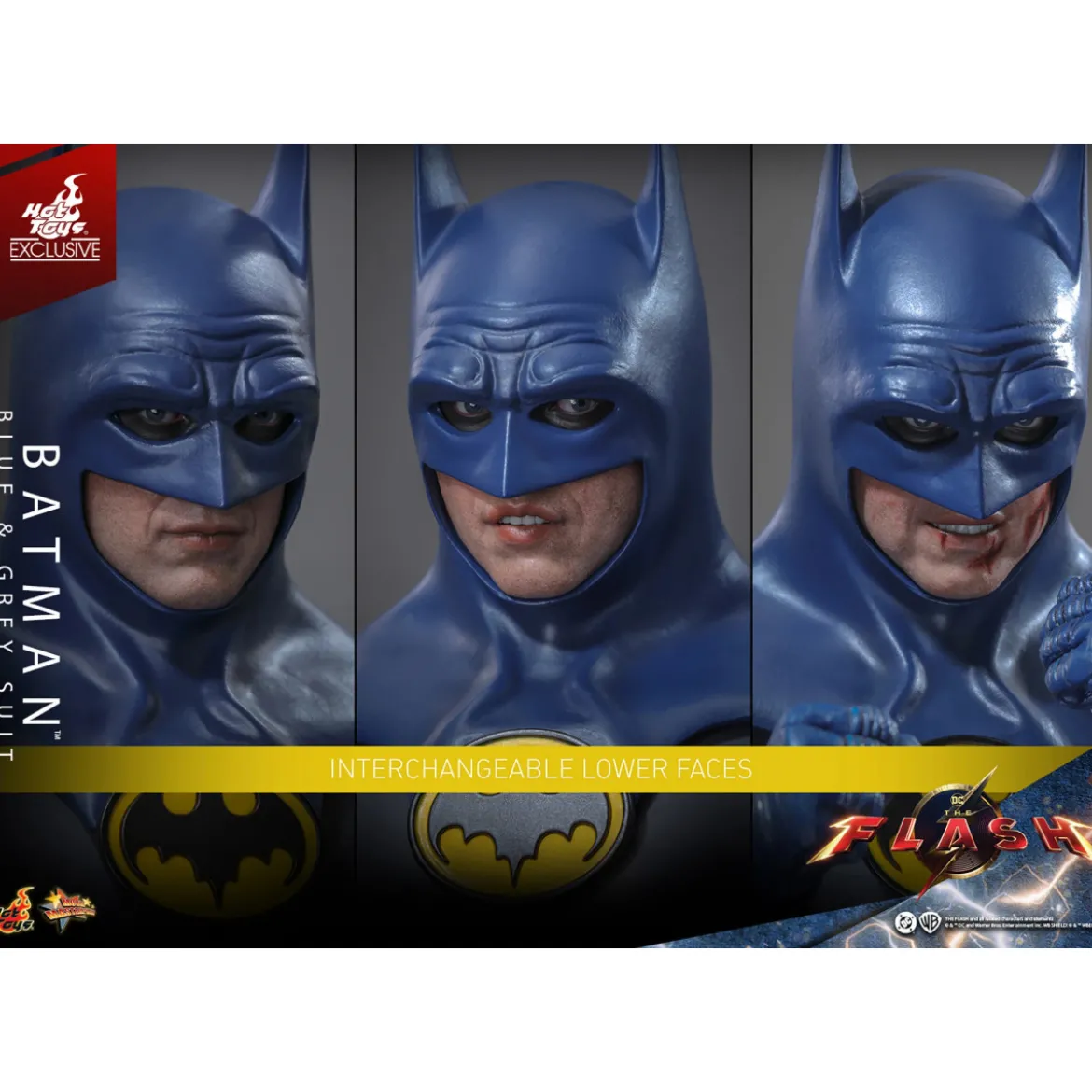 Hot Toys - Batman (Blue & grey Suit) Movie Masterpiece 1/6 The Flash - Hot Toys Exclusive