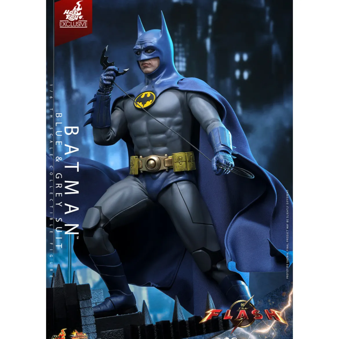 Hot Toys - Batman (Blue & grey Suit) Movie Masterpiece 1/6 The Flash - Hot Toys Exclusive