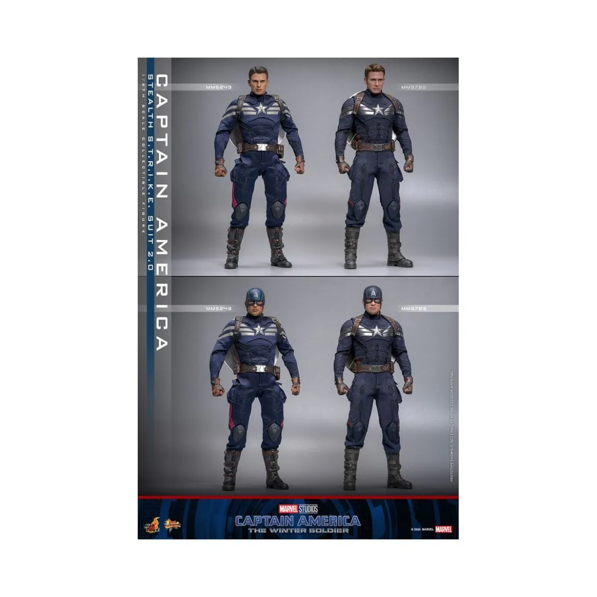 Hot Toys Captain America : Le Soldat de l'hiver - Captain America Stealth S.T.R.I.K.E. Suit MMS 1/6