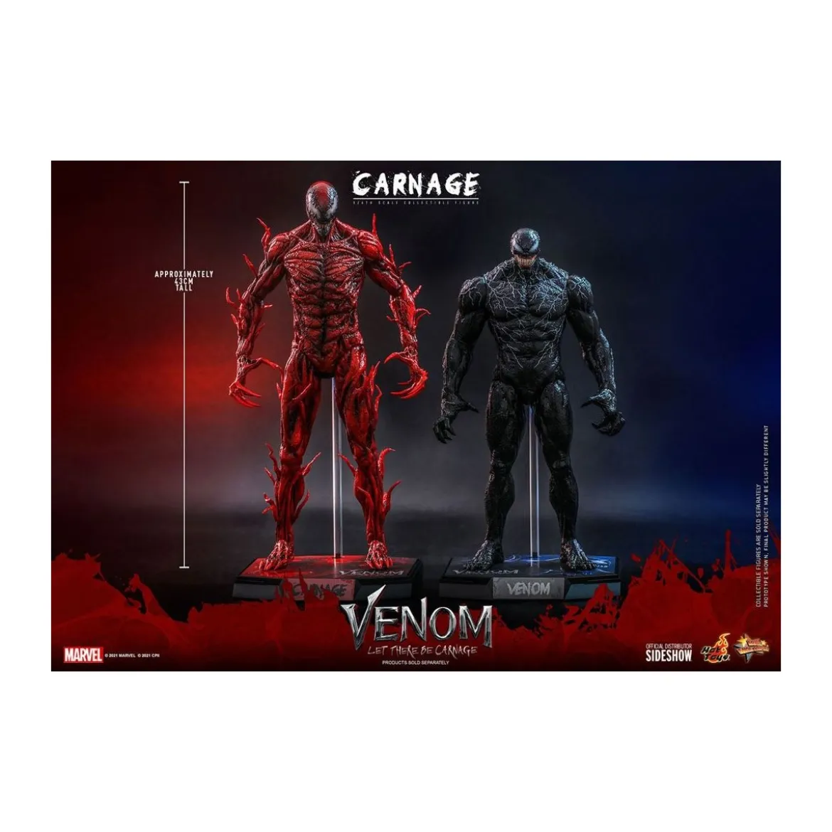 Hot Toys - Carnage Deluxe Version - Venom: Let There Be Carnage Movie Masterpiece 1/6