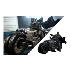 Hot Toys - DC Comics - Batman (Affleck) and Batcycle 1:6 Scale Figure Set The Flash - Movie Masterpiece 1/6