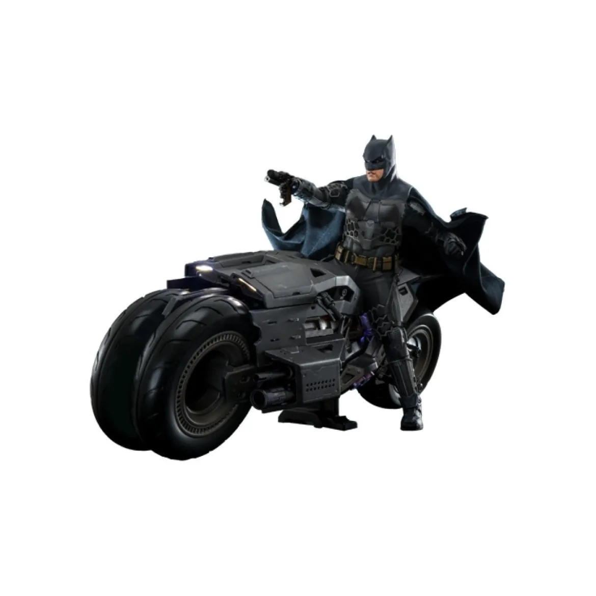 Hot Toys - DC Comics - Batman (Affleck) and Batcycle 1:6 Scale Figure Set The Flash - Movie Masterpiece 1/6