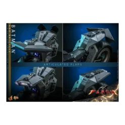 Hot Toys - DC Comics - Batman (Affleck) and Batcycle 1:6 Scale Figure Set The Flash - Movie Masterpiece 1/6