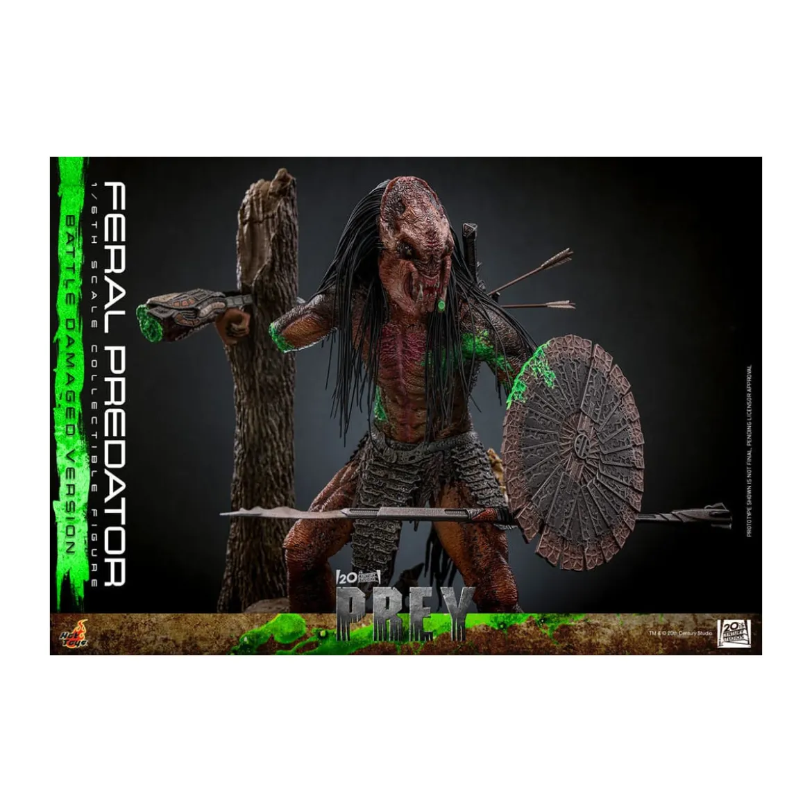 Hot Toys - Feral Predator (Battle Damaged Version) MMS 1/6 - Prey