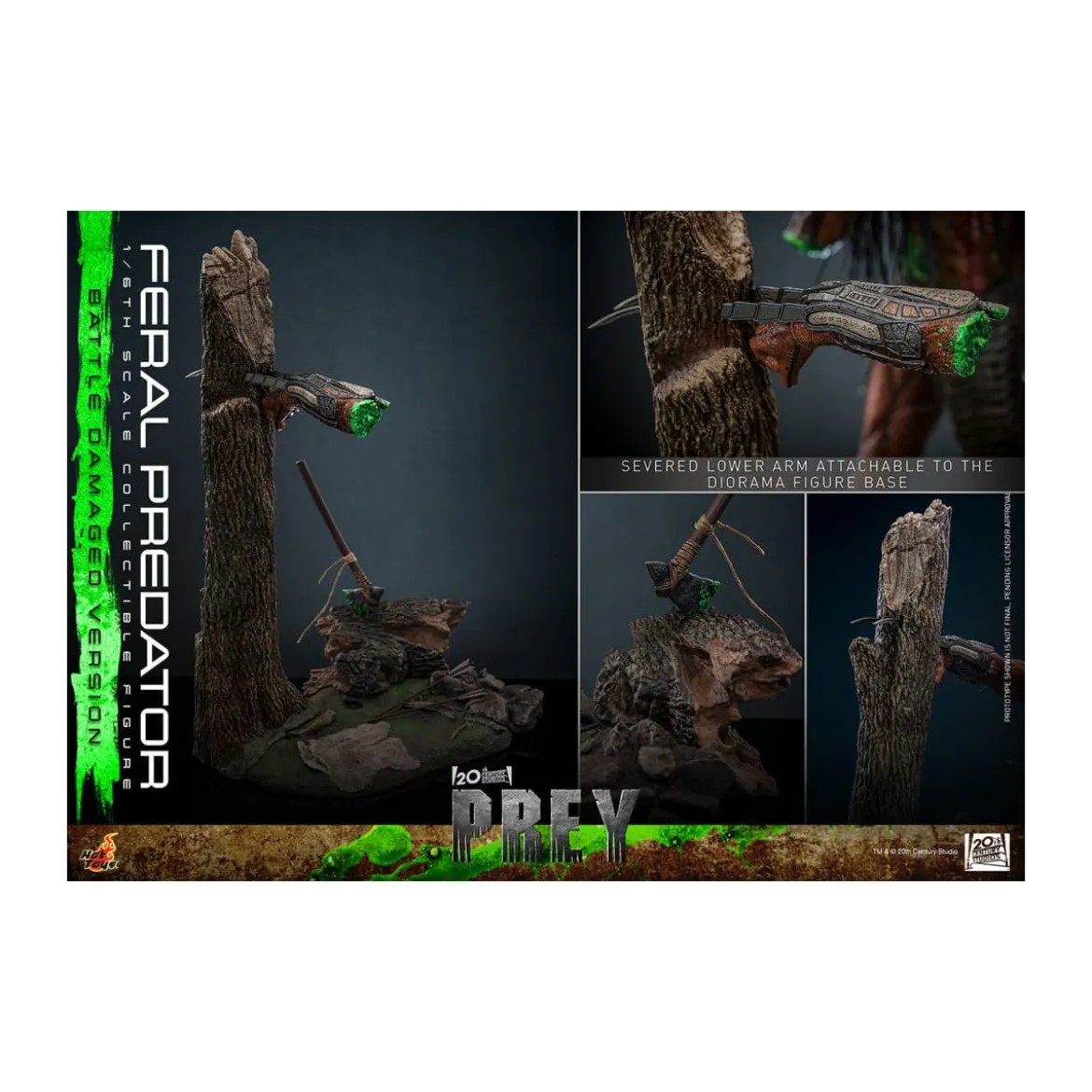Hot Toys - Feral Predator (Battle Damaged Version) MMS 1/6 - Prey