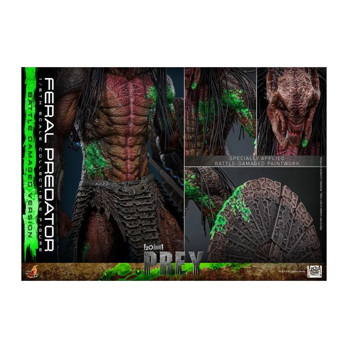 Hot Toys - Feral Predator (Battle Damaged Version) MMS 1/6 - Prey