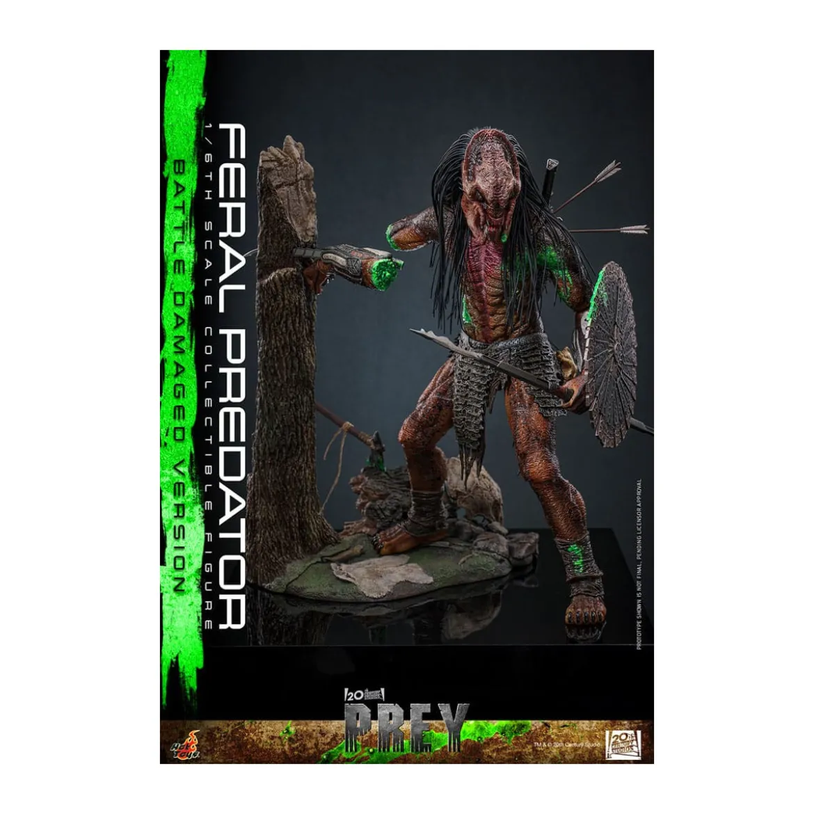 Hot Toys - Feral Predator (Battle Damaged Version) MMS 1/6 - Prey
