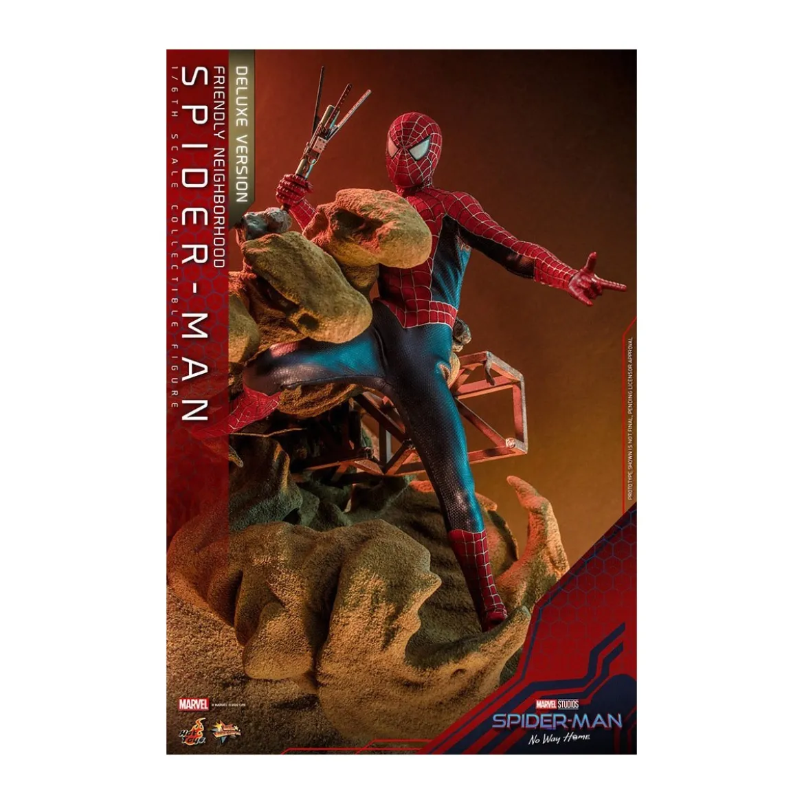 Hot Toys - Friendly Neighborhood Spider-Man (Deluxe Version) - Marvel's Spider-Man: No Way Home figurine Movie Masterpiece 1/6