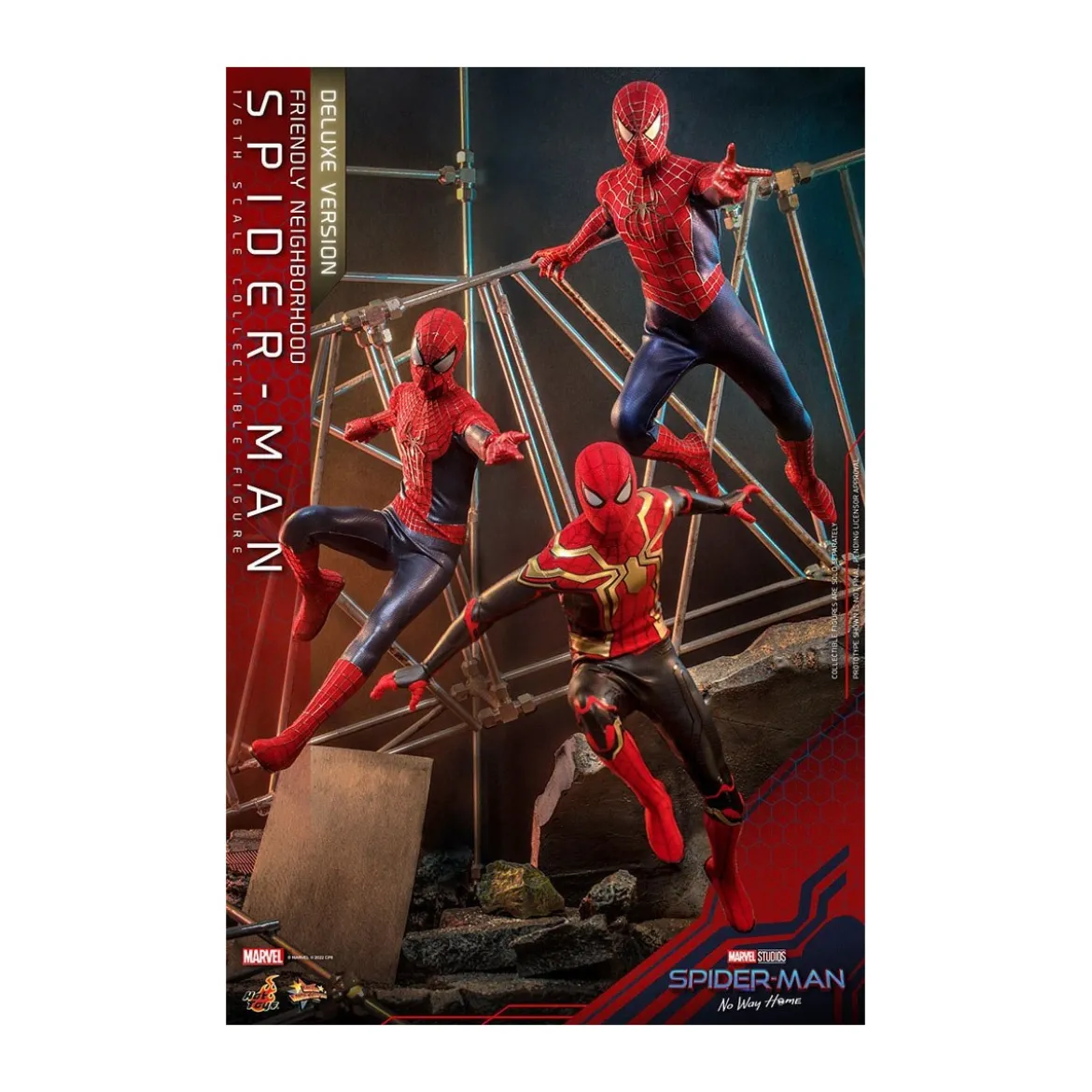 Hot Toys - Friendly Neighborhood Spider-Man (Deluxe Version) - Marvel's Spider-Man: No Way Home figurine Movie Masterpiece 1/6