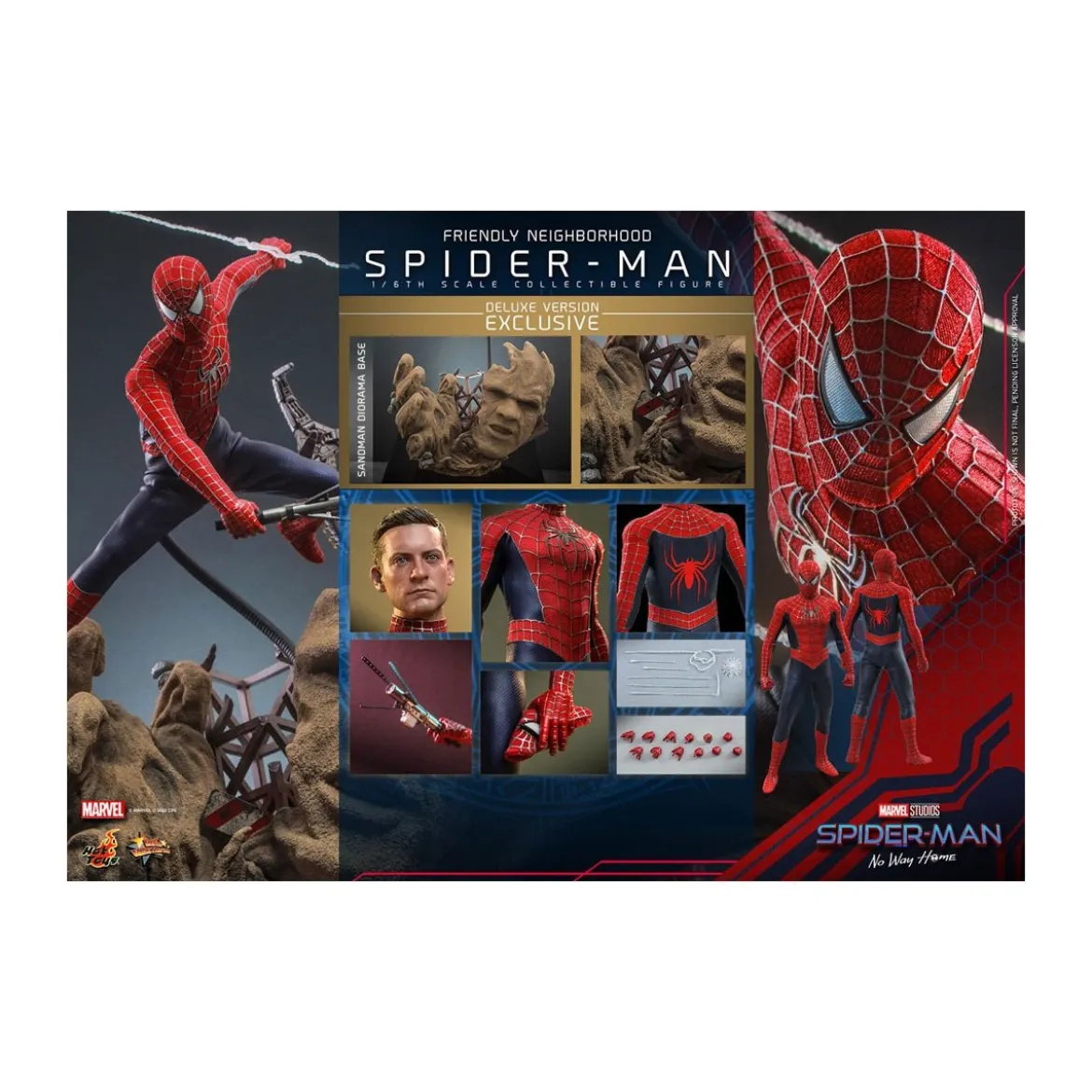 Hot Toys - Friendly Neighborhood Spider-Man (Deluxe Version) - Marvel's Spider-Man: No Way Home figurine Movie Masterpiece 1/6