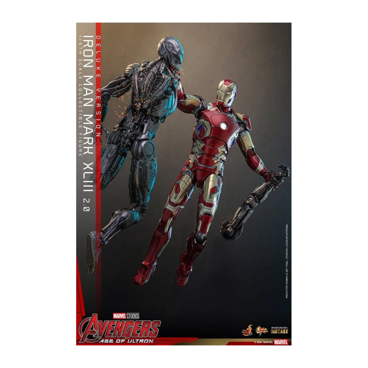 Hot Toys Iron Man Avengers 2 Age of Ultron - Iron Man Mark XLIII (2.0) Deluxe Version Die Cast MMS 1/6