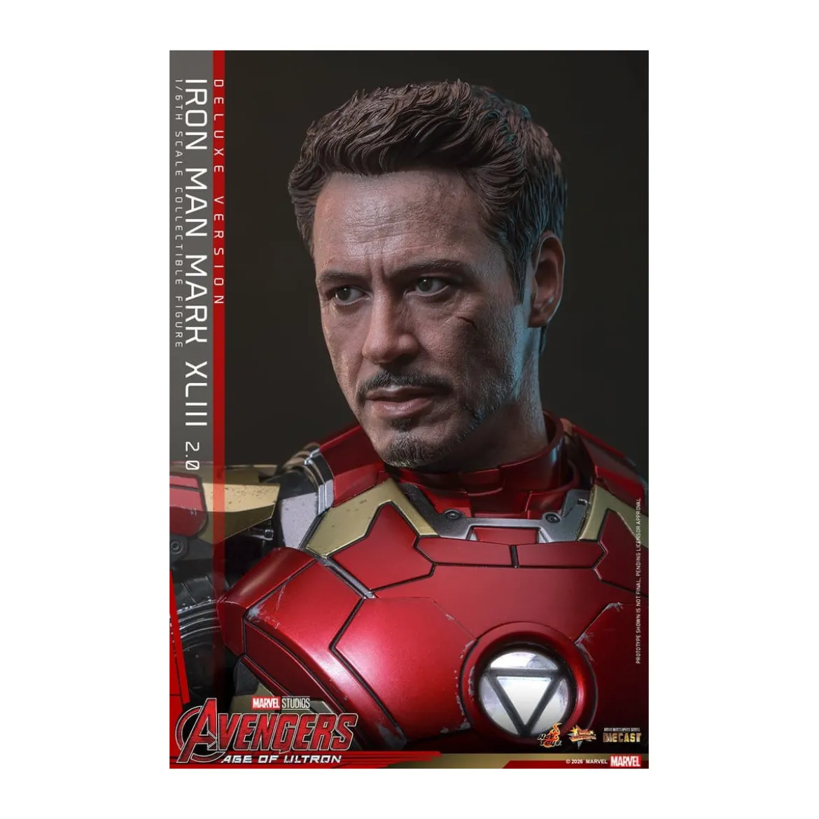 Hot Toys Iron Man Avengers 2 Age of Ultron - Iron Man Mark XLIII (2.0) Deluxe Version Die Cast MMS 1/6