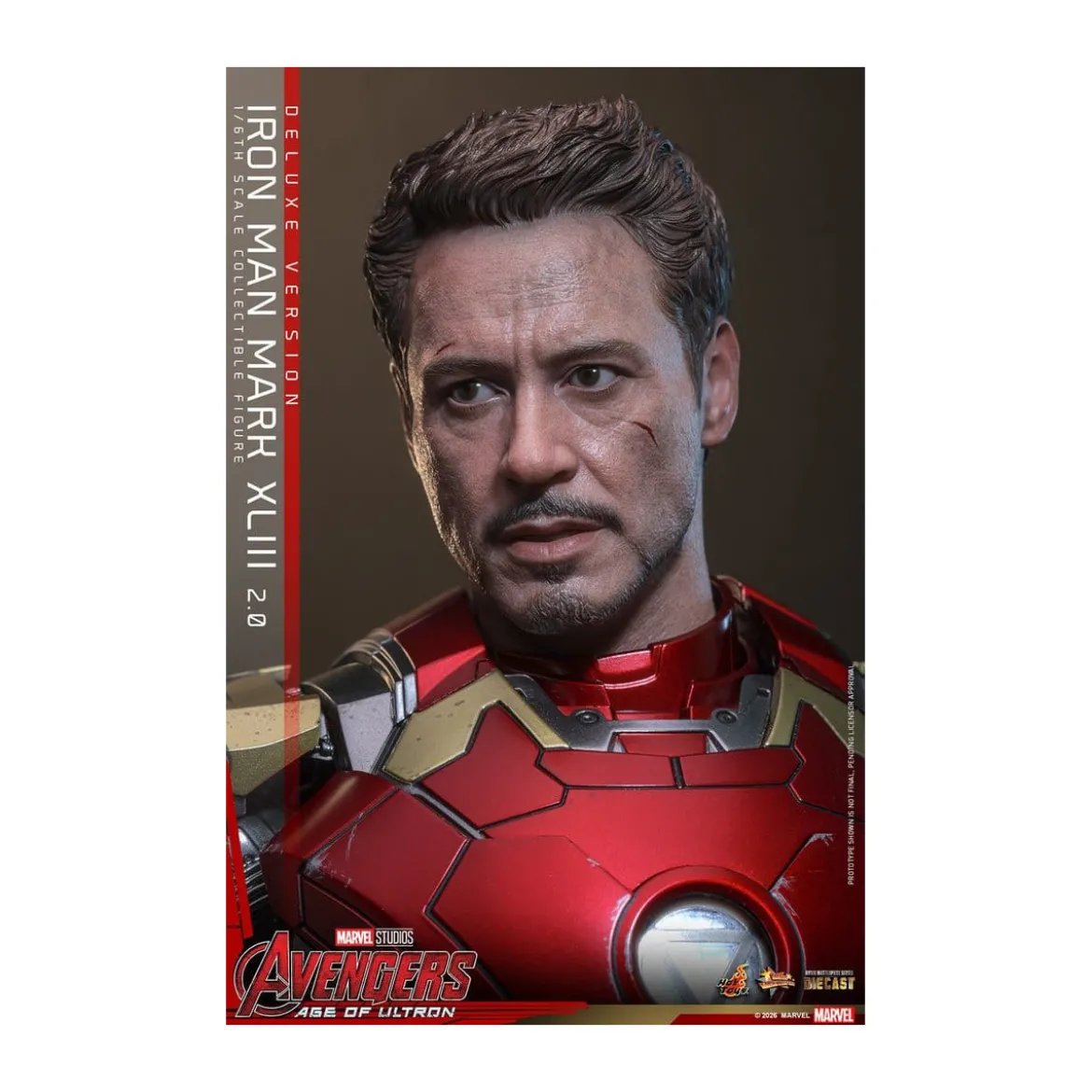 Hot Toys Iron Man Avengers 2 Age of Ultron - Iron Man Mark XLIII (2.0) Deluxe Version Die Cast MMS 1/6