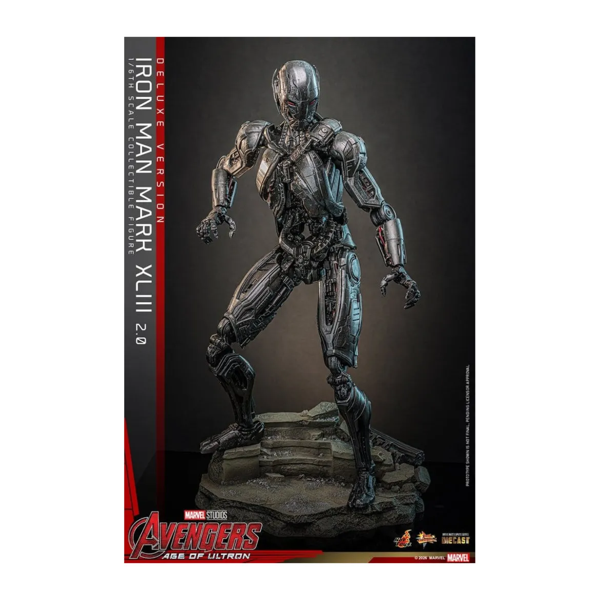 Hot Toys Iron Man Avengers 2 Age of Ultron - Iron Man Mark XLIII (2.0) Deluxe Version Die Cast MMS 1/6