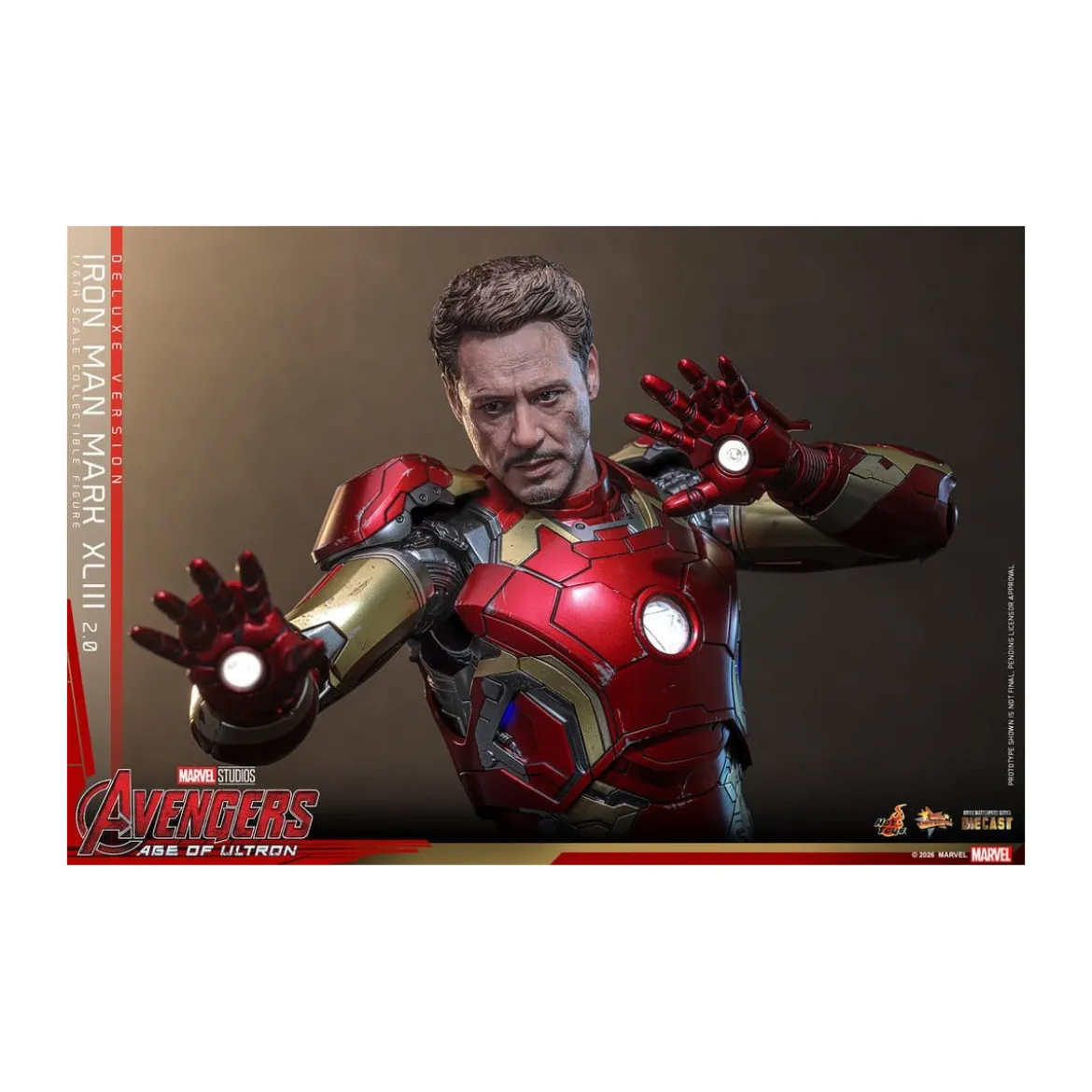 Hot Toys Iron Man Avengers 2 Age of Ultron - Iron Man Mark XLIII (2.0) Deluxe Version Die Cast MMS 1/6