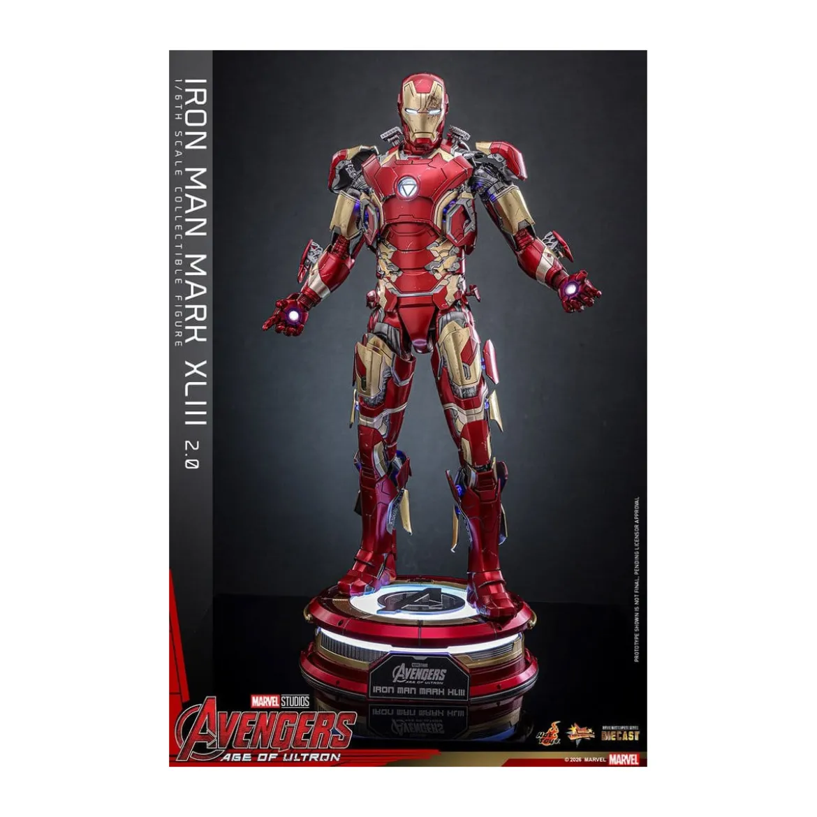 Hot Toys Iron Man Avengers 2 Age of Ultron - Iron Man Mark XLIII (2.0) Die Cast MMS 1/6