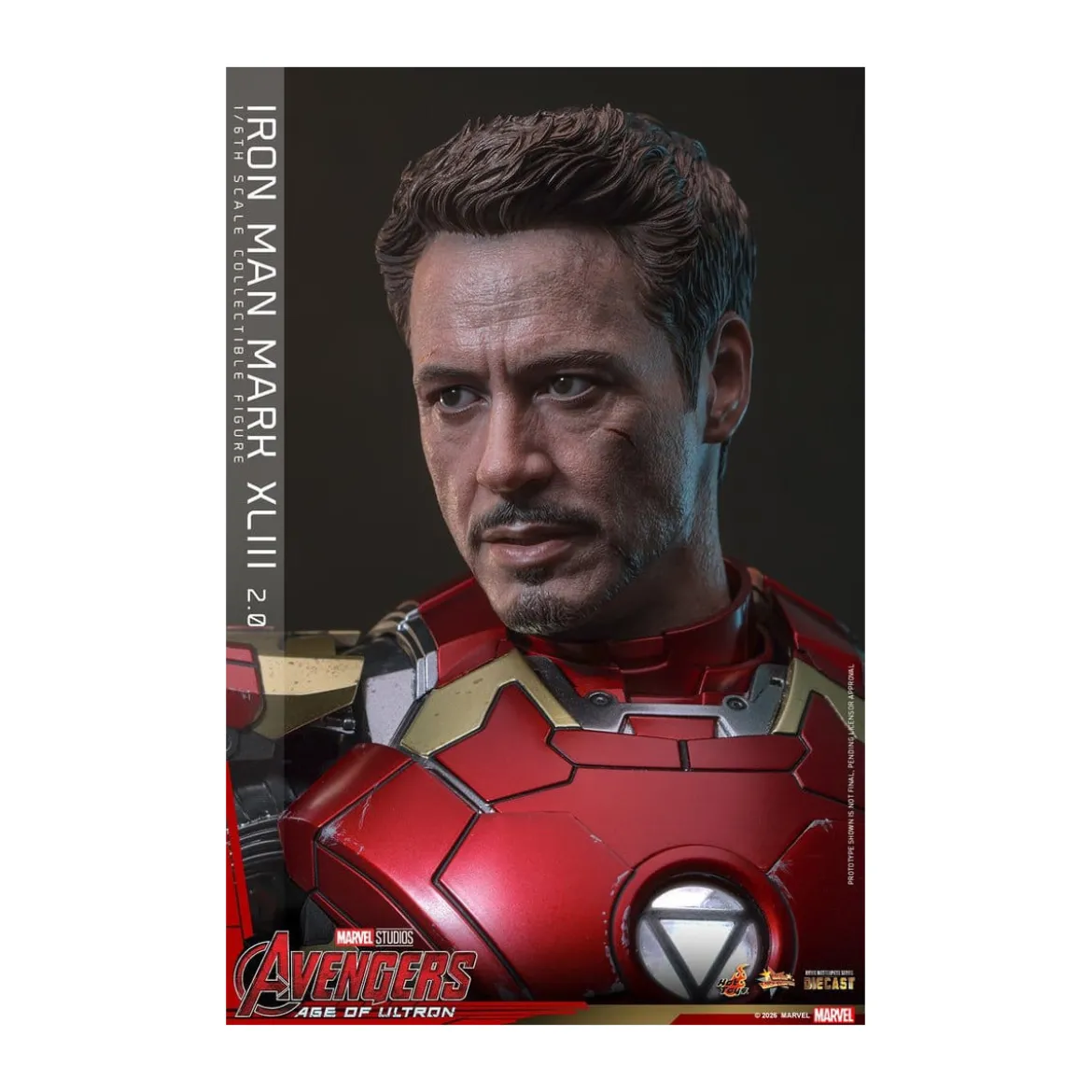 Hot Toys Iron Man Avengers 2 Age of Ultron - Iron Man Mark XLIII (2.0) Die Cast MMS 1/6