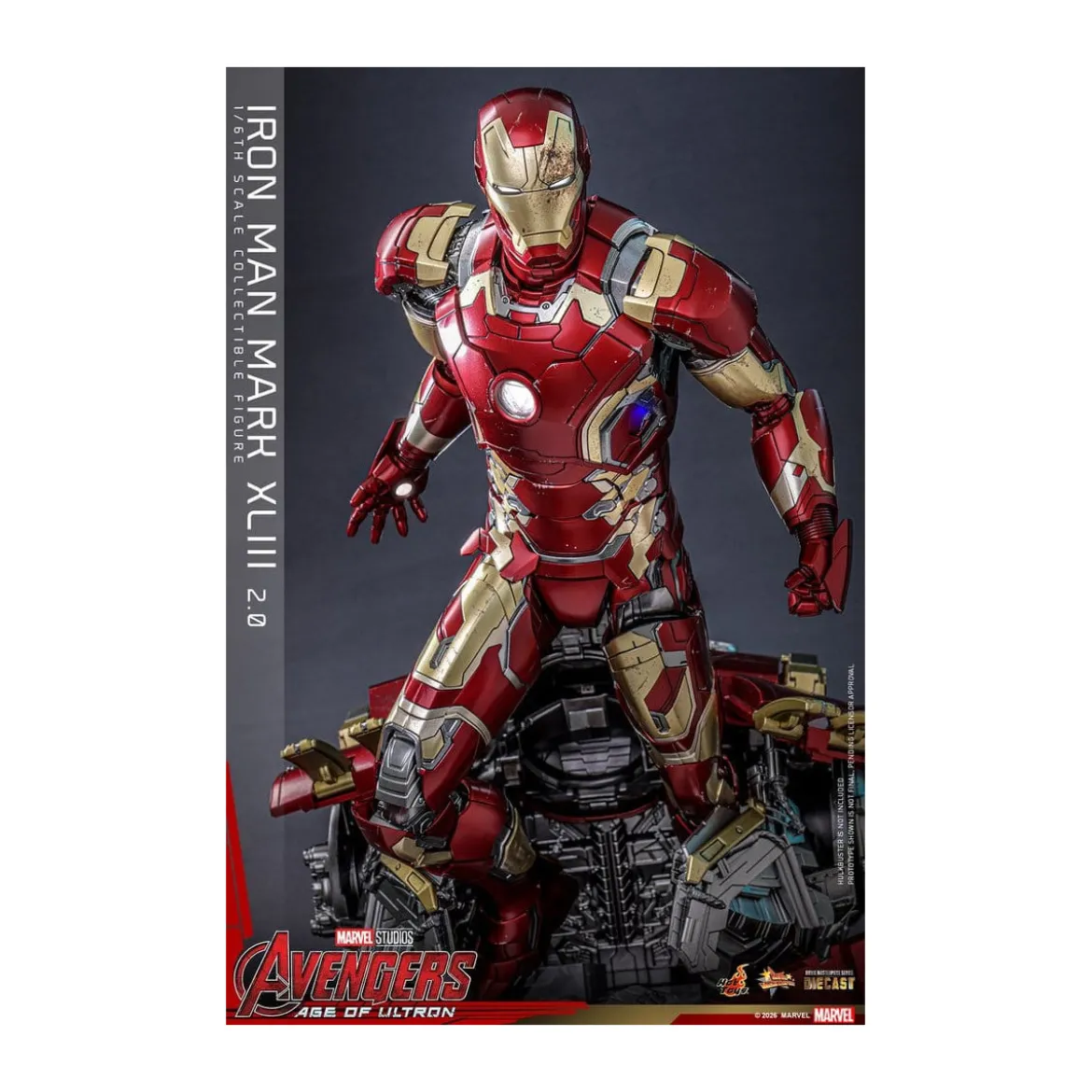 Hot Toys Iron Man Avengers 2 Age of Ultron - Iron Man Mark XLIII (2.0) Die Cast MMS 1/6