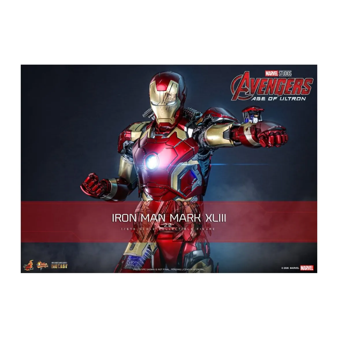 Hot Toys Iron Man Avengers 2 Age of Ultron - Iron Man Mark XLIII (2.0) Die Cast MMS 1/6