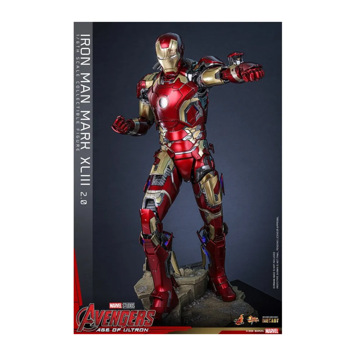 Hot Toys Iron Man Avengers 2 Age of Ultron - Iron Man Mark XLIII (2.0) Die Cast MMS 1/6