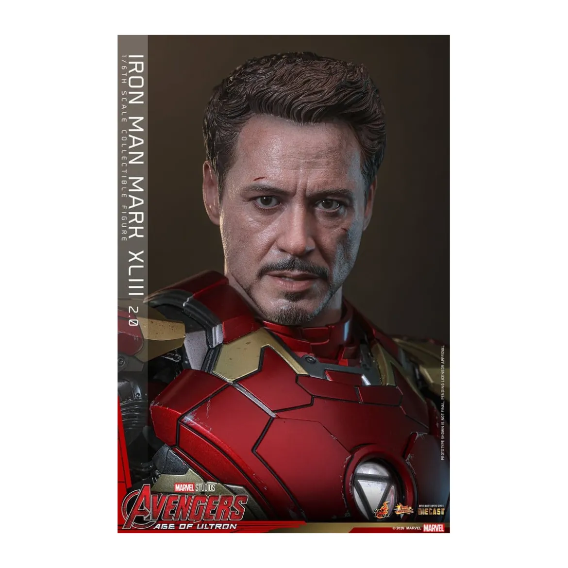 Hot Toys Iron Man Avengers 2 Age of Ultron - Iron Man Mark XLIII (2.0) Die Cast MMS 1/6