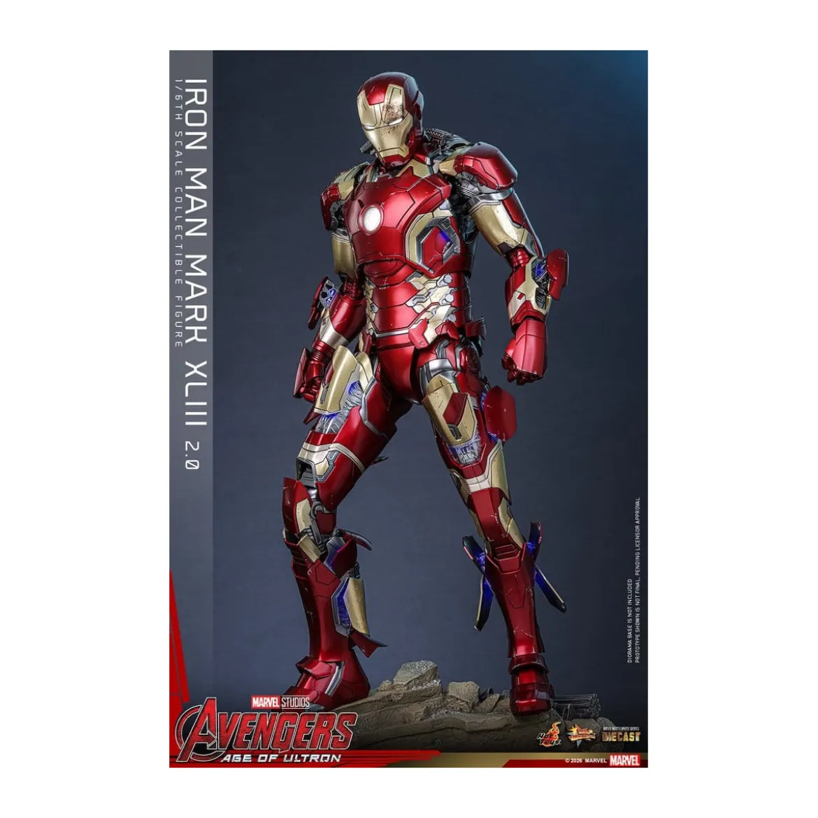 Hot Toys Iron Man Avengers 2 Age of Ultron - Iron Man Mark XLIII (2.0) Die Cast MMS 1/6