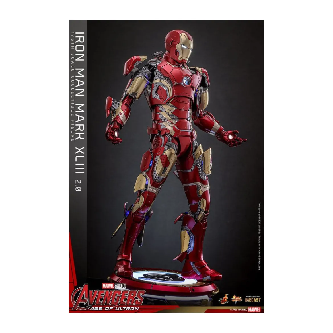Hot Toys Iron Man Avengers 2 Age of Ultron - Iron Man Mark XLIII (2.0) Die Cast MMS 1/6