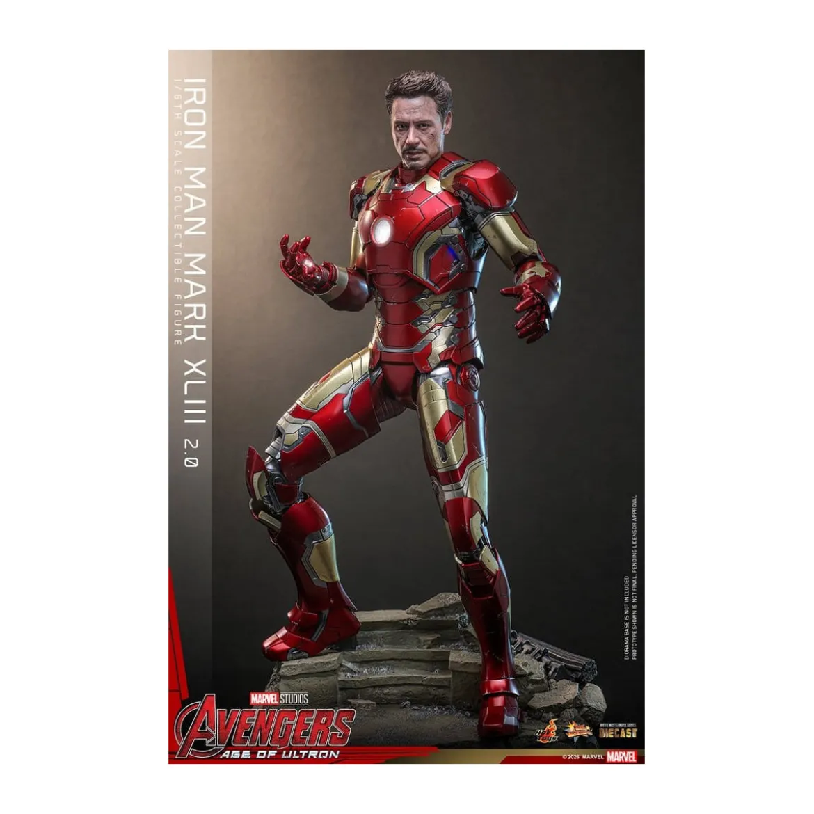 Hot Toys Iron Man Avengers 2 Age of Ultron - Iron Man Mark XLIII (2.0) Die Cast MMS 1/6