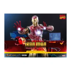 Hot toys - Iron Man Deluxe - Marvel The Origins Collection Comic figurine 1/6