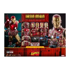 Hot toys - Iron Man Deluxe - Marvel The Origins Collection Comic figurine 1/6